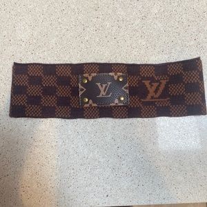 Up cycle Louis Vuitton head band .